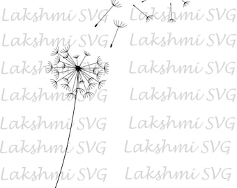 Dandelion Flower svg, dandelion svg, Garden Plant svg, EPS .PNG Instant Digital Clipart Vector Cricut Cut Cutting Download File