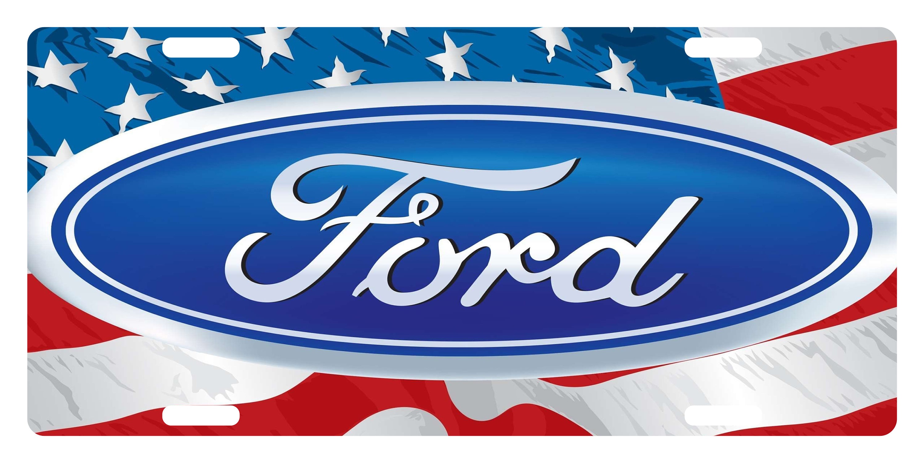 FORD Logo Custom License Plate CAR Emblem USA Version