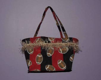 Football handbag/Sports Handbag/Auburn Handbag/Alabama Handbag/Sports Team Bags/Crimson bag/Orange Blue Bag/