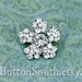 Rhinestone Buttons -Noelle- (19mm) RS-038 - 5 piece set