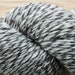 SALE Natural Finnsheep Yarn 204 yards of 3-ply Tweed: Black, Silver, and White Worsted Weight
