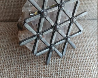 Vintage Scandinavian Brutalist Pewter Brooch/Pin