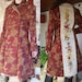 Elegant Long Coat - Brocade and Birds - Upcycled Vintage - Hand Embroidered - Wool Embroidery - Crewel Embroidery - Wearable Art