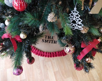 personalised natural burlap red ruffle traditional design large jute christmas tree skirt cover christmas tree skirt xmas tree cover - Christmas Tree Skirts Etsy personalised natural burlap red ruffle traditional design large jute christmas tree skirt cover christmas tree skirt xmas tree cover - Christmas Tree Skirts Etsy