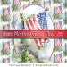 Patriotic Digital Paper from Watercolor Painting | Red White Blue USA Flag DIY 4th of July Decorations | Digital Download | Scrapbook Paper