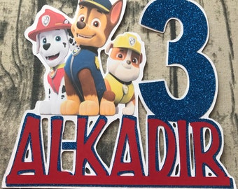 Paw Patrol Cake Topper