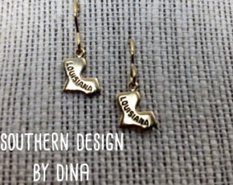 Brass Louisana Earrings