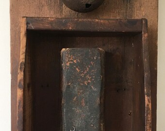 WRITERS BLOCK:found object assemble, sculpture, folk art, assemblage
