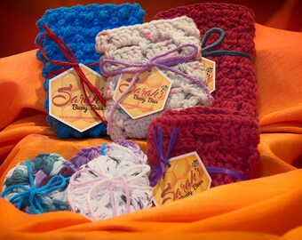 Hand Crocheted Face Scrubbies