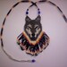 Brick Stitch Gray Wolf Delica Seed Beading PDF E-File Pendant Pattern-187