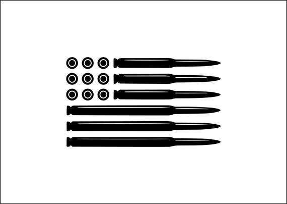 Download Bullet flag decal american flag decal unique digital