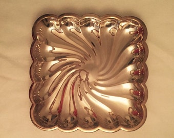 Vintage Silver Plate Serving Tray