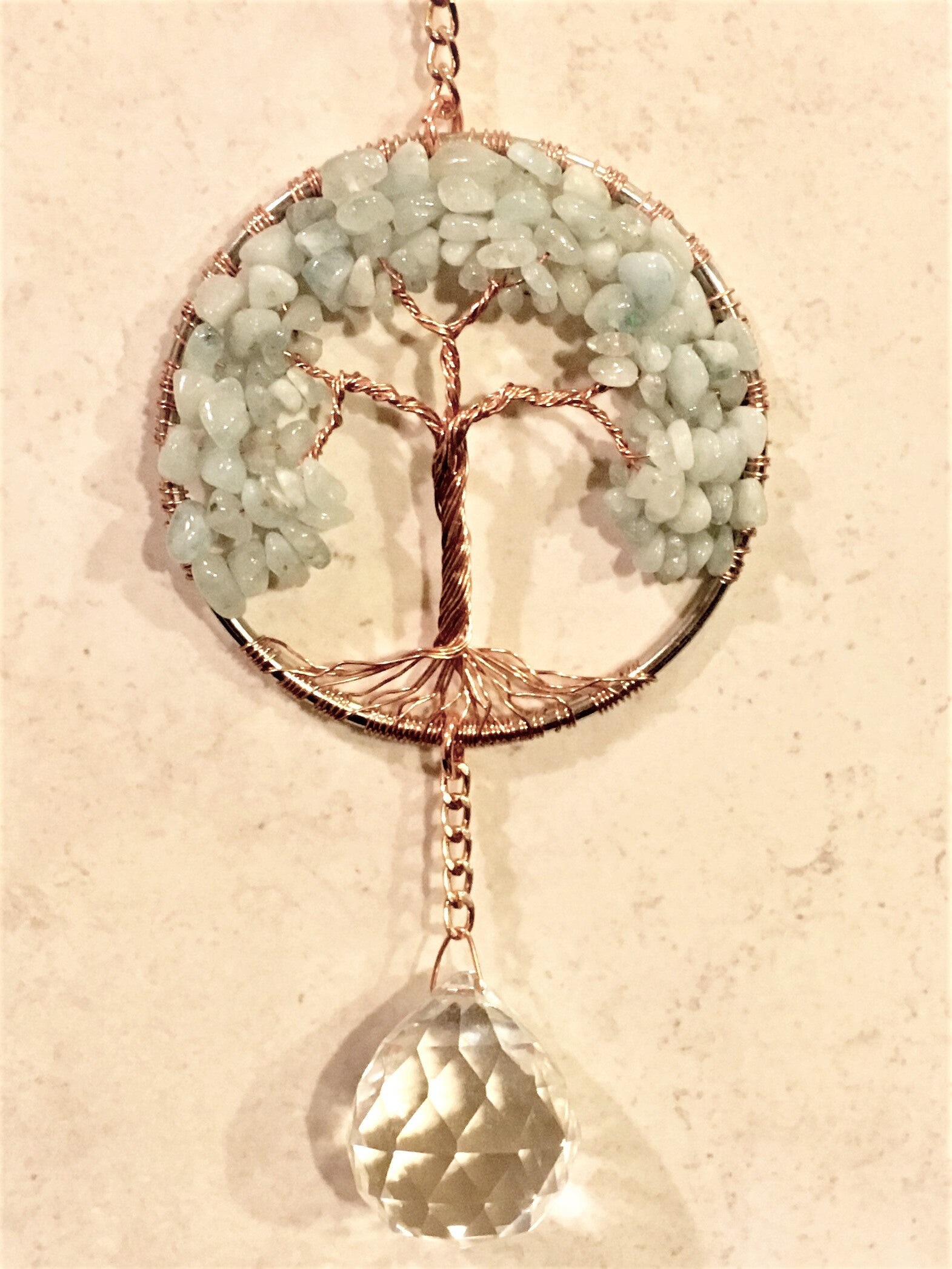 Gemstone Tree Of Life Sun CatcherCrystal Wire Tree Window