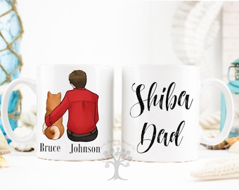 Personalized Shiba Inu Mug, Shiba Inu Mug, , Shiba Inu Dad Mug, Gift For Dog Dad, Gift For Shiba Inu Lover, Shiba Inu Gifts,