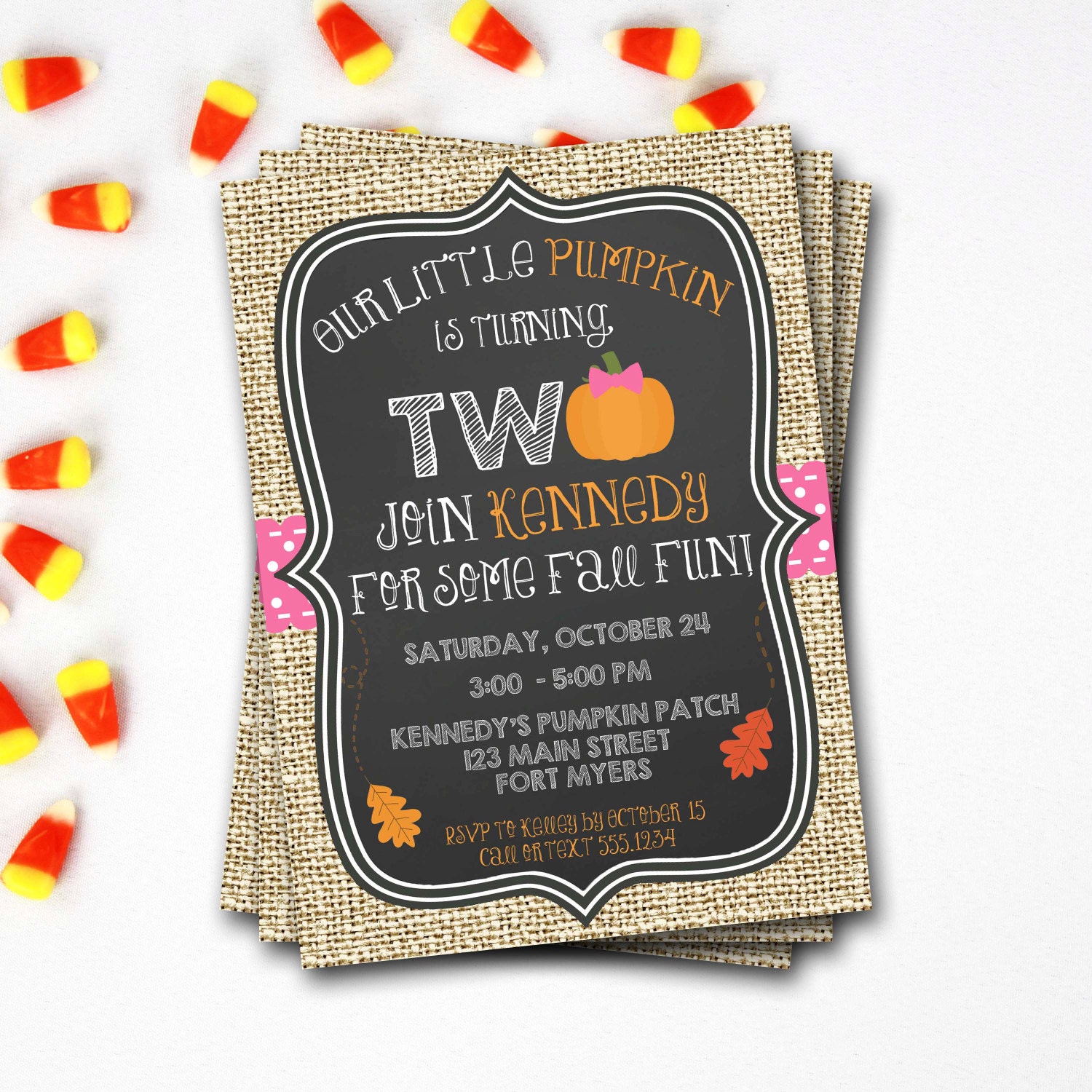 pumpkin birthday invitation pumpkin