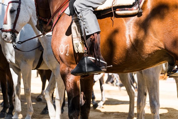 THE BOOTS. Spanish Cowboy, Cowboy Print, Spain Picture, Horse Print, Photographic Print