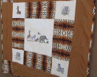 African Baby Animals Quilt