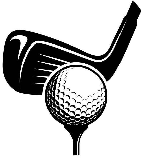 Golf Logo 6 Tournament Clubs Iron Wood Golfer Golfing Sport