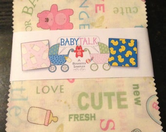BabyTalk charm pack from Benartex fabrics