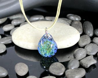 Beach Dreaming Lampwork Glass Pendant - Handcrafted Jewelry