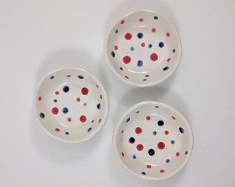 Mini Bowls / FREE U.S. SHIPPING / Ring Dish / Condiment Server (set of 3)