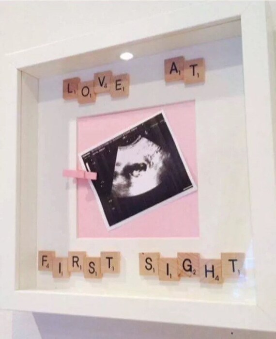 Handmade Personalised Love At First Sight Scrabble Photo Scan