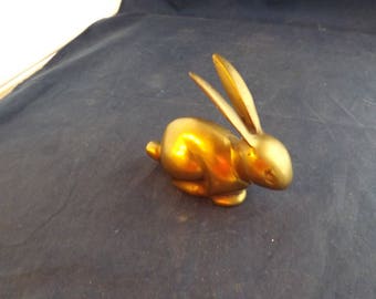 Brass Rabbit Bunny Interpur Korea Paper Weight