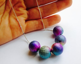 Galaxy necklace, space necklace, milkyway necklace, planet necklace, space jewelry, cosmic necklace, nebula necklace, outer space necklace,