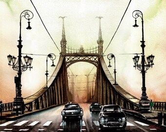 On the bridge of Budapest