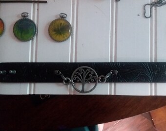 Faux leather tree of life