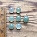 Little natural jade cabochons, translucent jadeite jade, mix shapes and sizes parcel 10.95ct, 7 stones