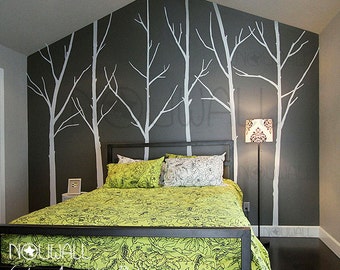Winter Tree Wall decal , bedroom wall decal wall sticker vinyl art, wall decor - 036
