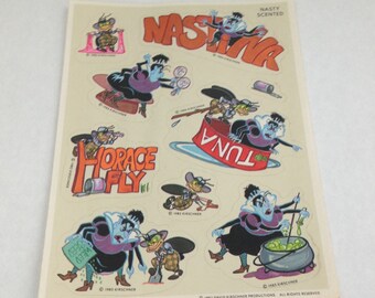 Vintage Rose Petal PLace Nastina Sticker Sheet 80s 1980s