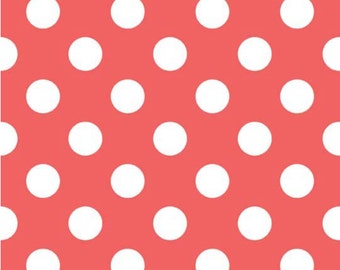 SALE-- Medium Dot-- ROUGE--One Yard- Riley Blake