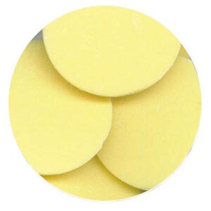 Yellow 16 oz Merckens Confectionery Coating - Chocolate Melts 16 ounce bag 1 lb pound bag Disks