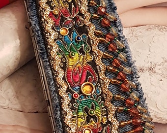 Hippy/Unique Blue Jean Cigarette Case