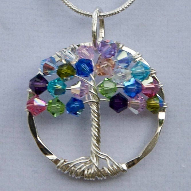 Tree Of Life Swarovski Crystal Necklace