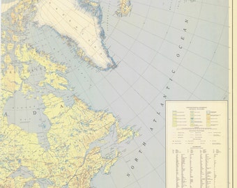 Northern Hemisphere - Historical World Map 1945
