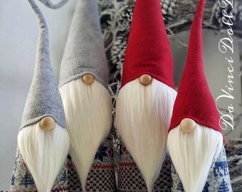 XL Set of Two! Christmas Nordic Gnomes Woodland Tomte decorations DaVinciDollDesigns Christmas Collection©