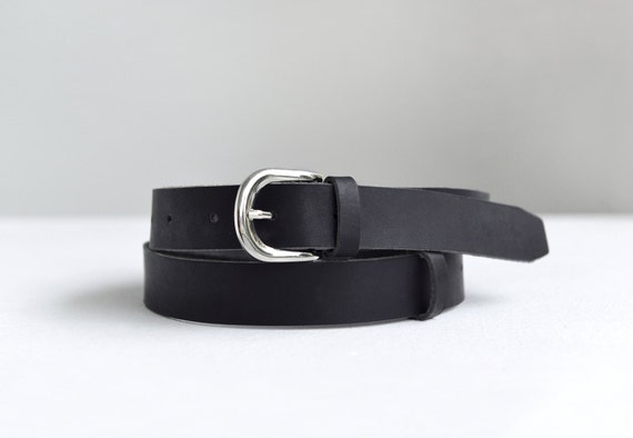 Leather belt Black leather belt Genuine leather belt Womens
