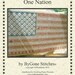 United States Flag Counted Cross Stitch Pattern ONE NATION Red White and Blue - America - Stitch All States - Patriotic Cross Stitch