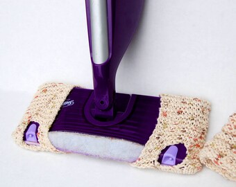 Set of two Swiffer Wetjet reuseable cover, set of two, 100% cotton, washable, Earthtones, Swiffer