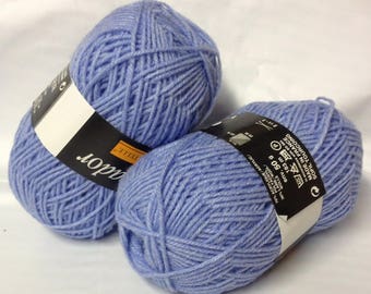 10 balls, 30% wool purple/nightblue / made in France