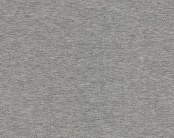 Stof - Jersey Sweat Knit - 63" Wide - Solid - Gray - Fabric by the Yard ST21-300