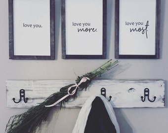 Distressed Farmhouse Hook Rack