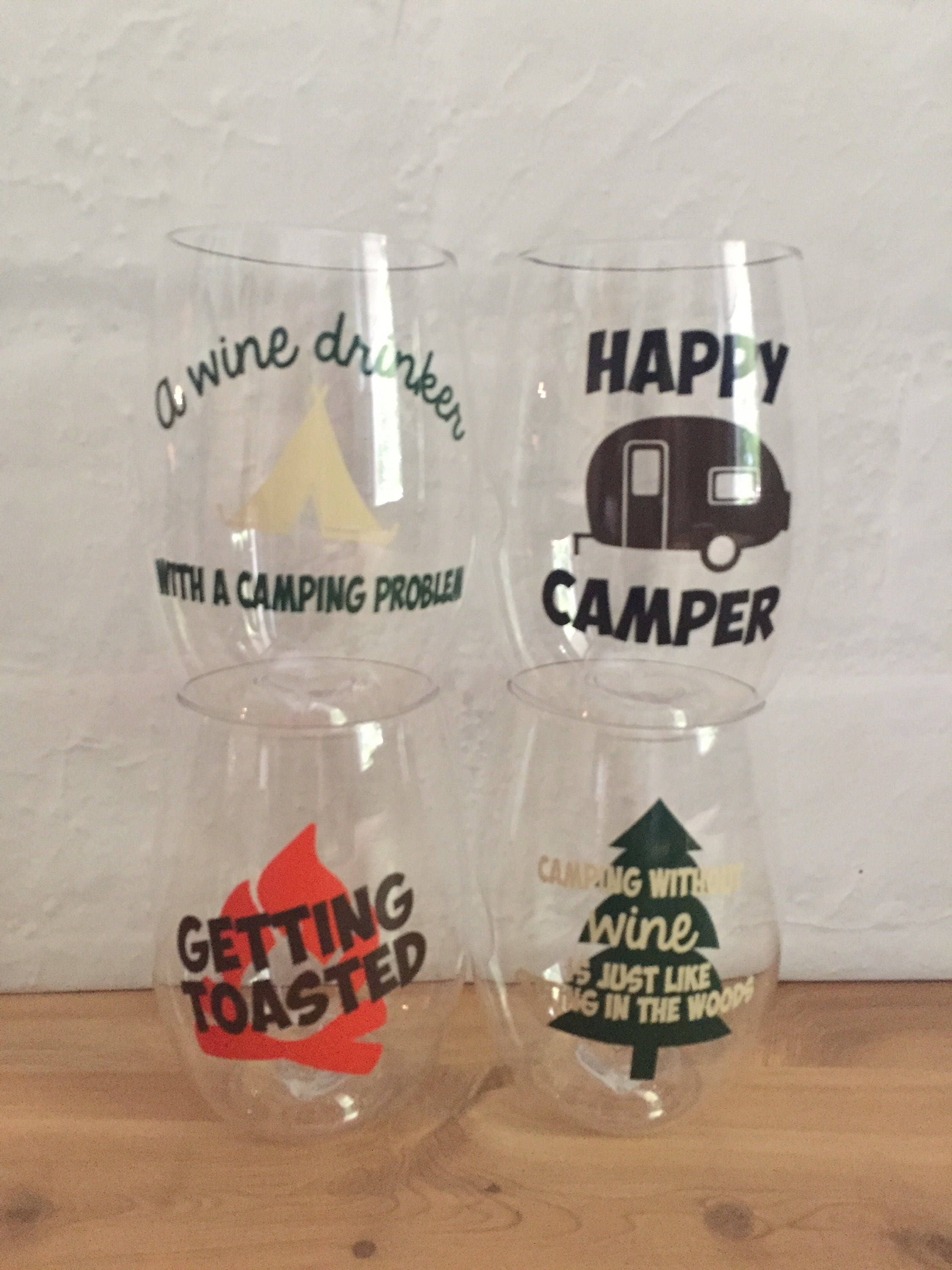 Camping Wine Glass Camping Drink Glasses Shatterproof 