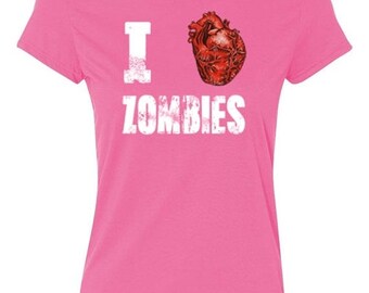 ON SALE - I Love Zombies - Ladies' T-shirt