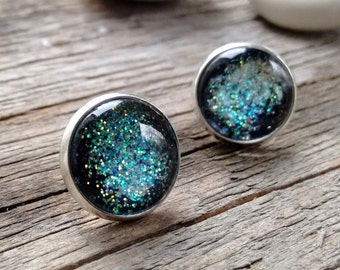 Galaxy earrings, galaxy jewelry, nebula earrings, stars earrings, nebula jewelry, cosmic earrings, interstellar earrings,