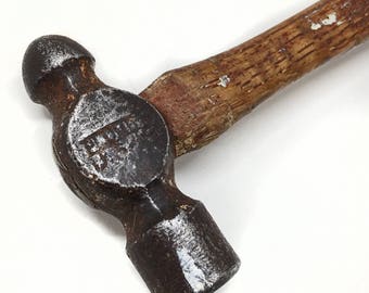 Vintage PLUMB U.S. 4 oz. Ball Peen Pein Hammer. Original Firm Hickory Handle.Jewelry.Crafts.Gunsmith.Machinists.Metalwork.Locksmith.