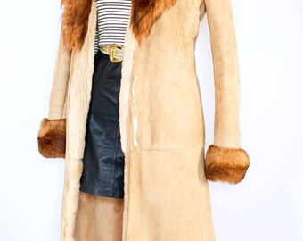 Vintage 1970s Penny lane coat UK 12